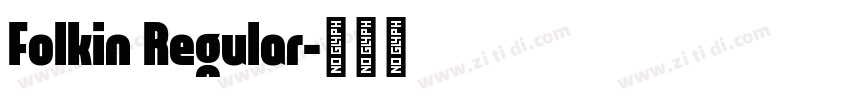 Folkin Regular字体转换